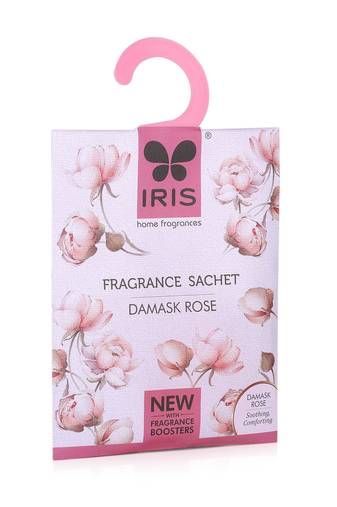 Iris homefragrances damask rose fragrance sachet-10g (set of 5)