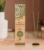 Amogha incense sticks in flat pouch with mirror holder -fragrance myrrh