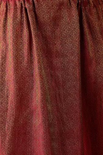 Women's semi stitched pakistani suit in maroon faux georgette with elegant embroidery and dupatta