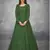 Green sequins georgette semi stitched salwar suit