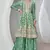 Green embroidered chiffon semi stitched salwar suit