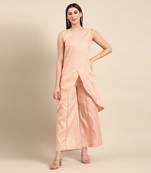 Pink rt silk cord set