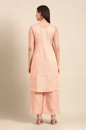 Pink rt silk cord set