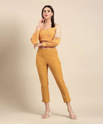 Yellow malai cotton bottoms 2