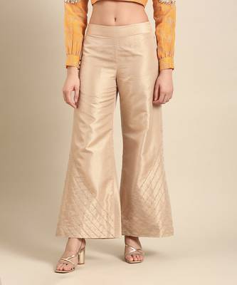 Gold kota chanderi bottoms 1