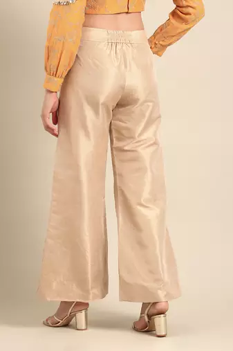 Gold kota chanderi bottoms