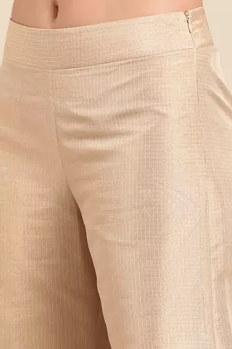 Gold kota chanderi bottoms