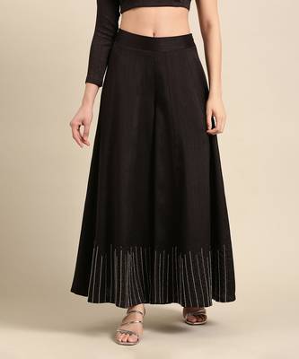 Black slub silk bottoms 2