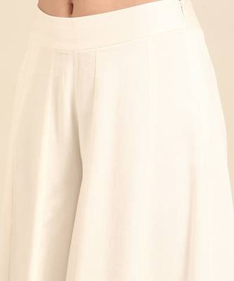 Ivory slub silk bottoms 5
