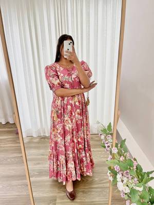 Multi Colour Roman Silk Party Wear Designer Fully Stitched Gown  3