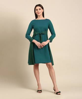 Blue green malai cotton dress 1