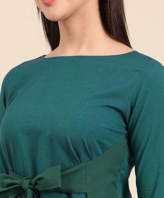 Blue green malai cotton dress 2