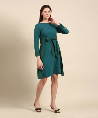 Blue green malai cotton dress 4