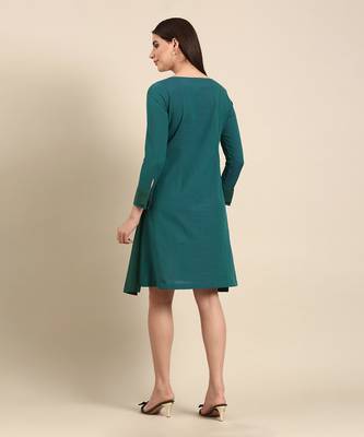 Blue green malai cotton dress 5