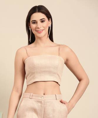 Pink linen jacquard cord set 2