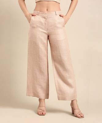Pink linen jacquard cord set 5