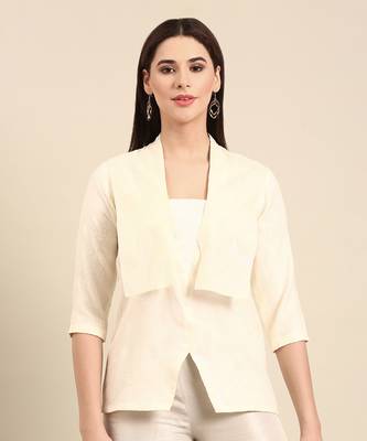 Silver ivory chanderi kota cord set 2