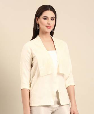Silver ivory chanderi kota cord set 3