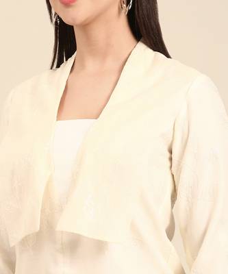 Silver ivory chanderi kota cord set 4