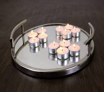 Atorakushon smokeless scented tealight candles  pack 50 white t-lite candles for home decor & diwali puja special 4