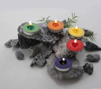 Atorakushon smokeless scented tealight candles  pack 50 multi t-lite candles for home decor & diwali puja special 3