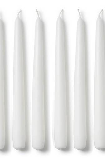 Atorakushon smokeless scented whitetall taper stick candle for home decoration & diwali puja [set of 8]