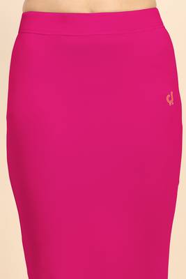 Trendmalls Pink Nylon Soft Petticoat Skirts for Women Saree Shape Wear  6