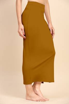 Trendmalls Solid Nylon Soft Petticoat Skirts for Women Saree Shape Wear 2 Piece 7