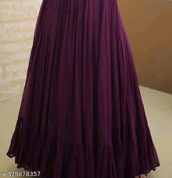 Wine embroidered georgette kurta 4