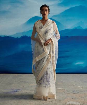Ambrosia organza saree w/p 1