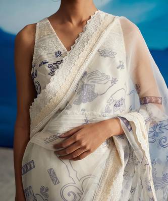 Ambrosia organza saree w/p 4