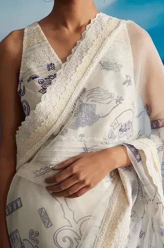 Ambrosia organza saree w/p