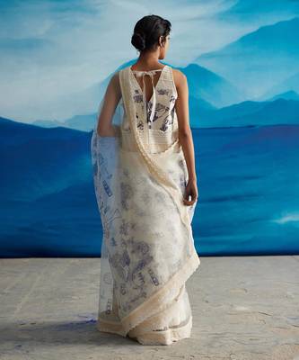 Ambrosia organza saree w/p 5