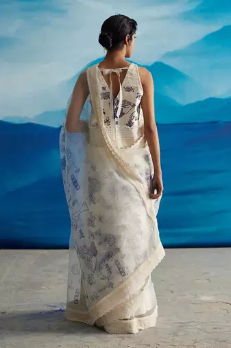 Ambrosia organza saree w/p
