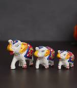 Set of 3 elephant statues