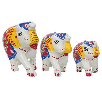 Set of 3 elephant statues 3