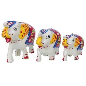 Set of 3 elephant statues 4