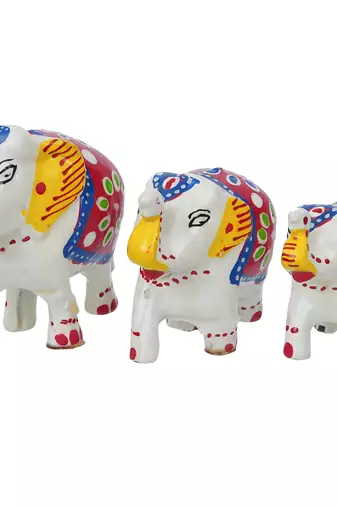 Set of 3 elephant statues