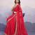 mesmerizing red colored digital printed with embroidery work georgette saree for parties and traditional occasions
