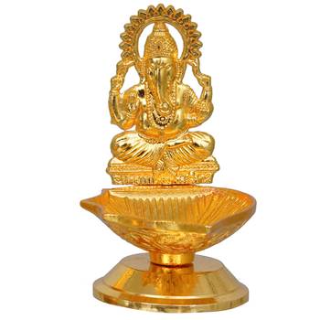 1 lord ganesha idol decorative diya 4