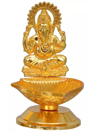 1 lord ganesha idol decorative diya