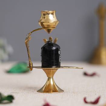 1 shivling with naag devta statue 4