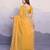Glamorous yellow embroidered georgette indian designer saree for weddings parties and traditional occasions