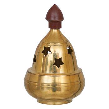 One golden traditional akhand brass diya 3