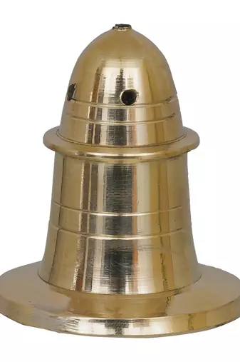 One golden brass incense stick holder agarbatti stand