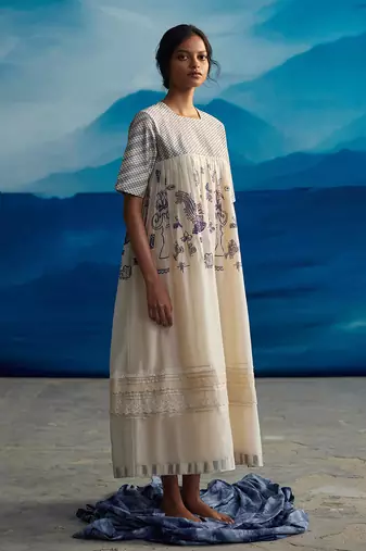 Erica quilted yoke dress