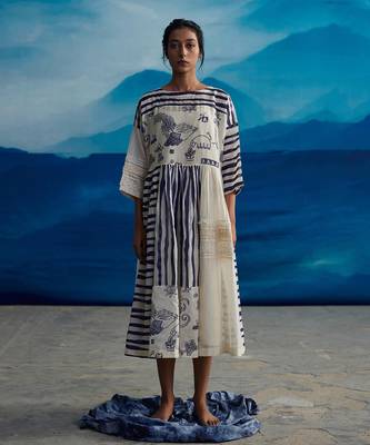 Delphine patchwork dress 1
