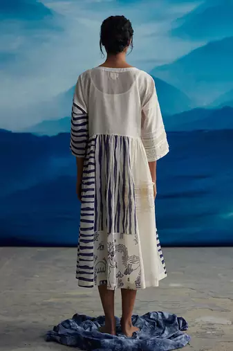 Delphine patchwork dress