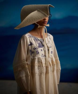 Ambretta square sleeve dress 2