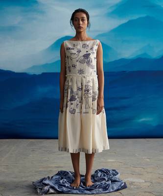 Pema knife pleat dress 1